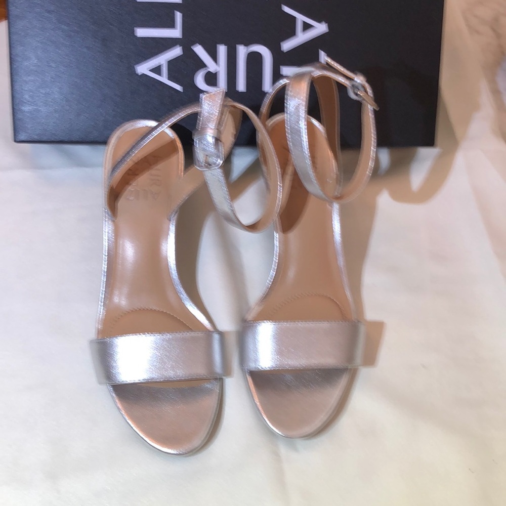 Natralizer Trinda Silver leather, heal approx 2”